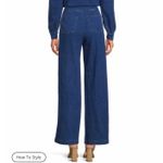 Sugar Lips  High Rise Sailor Wide Leg‎ Denim Jeans Blue XL NWOT Photo 1