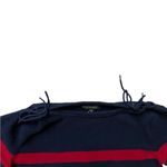 Lauren Ralph Lauren Striped Knit Sweater Navy Red white 100% cotton Pullover XL Blue Photo 2
