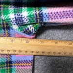 Lands' End  Plaid Fleece Quarter Zip Pullover Sweatshirt Pink Petite Size Medium Photo 3