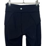 Lululemon Game Point Crop 23 Leggings Women’s Size 4 Black Pockets Drawcord Photo 1
