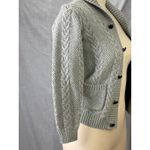 Janie and Jack Gray Cable Knit Shawl Collar Cardigan Button Front Sweater 8 Photo 2