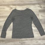 American Eagle Gray with Black Glittery Letters “AE HONG KONG” Long Sleeve Top L Photo 5