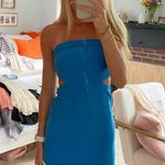 Princess Polly ALASKA STRAPLESS MINI DRESS BLUE Photo 1