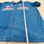 Bobbie & Brooks Bobbie Brooks Vintage Floral Heart Valentines Day Denim Y2K Short Sleeve Top Photo 6