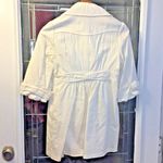 Forever New White Double-breasted Jacket - Size M See Last Pic For Small Stain Photo 2