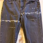 Levi's  Skinny Faded Black Painted Jean Photo 1