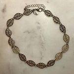 Charming Charlie | Gold Tone Leaf Choker Necklace Photo 0