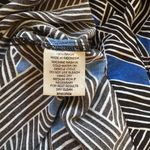 Escapada Women’s  Black, white and blue geometric print tunic 3/4 sleeve dress XL Photo 3