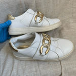 Michael Kors Women's Kenna Embellished Sneakers In Optic White Leather Photo 3