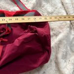 Fossil  Burgundy Red Duffel Bag Carry-On Travel Gym Bag Weekend Bag‎ Key Fob Photo 4