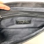 Sam Edelman  Black Snakeskin Patchwork 100% Leather Edgy Trendy Envelope Clutch Photo 6