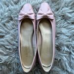 American Vintage Magdesians vintage coquette pink bow leather ballet flats women’s shoe size 10 Photo 2