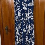 Artisan NY  Floral Maxi Dress in Blue and White Photo 0