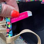 Victoria's Secret Victoria’s Secret 36C Gold Strappy Back Neon Color Dot Underwire Bandeau Bikini Photo 2