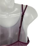 Victoria's Secret Victoria Secret’s Animal Print Maroon /Purple Black Babydoll Chemise Size M VGUC Photo 4