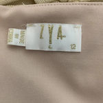 Zya‎ ZYA the Label Zephyr Halter Dress Cream Gold Ruched Halter Dress Size 12 Photo 11