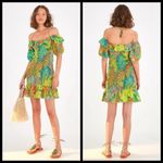 Farm Rio ππ Neon Banana Mini Dress Medium NWT Photo 2