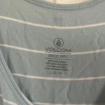 Volcom Sky Blue and White Striped Tank Top Photo 1