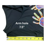 SheIn  Graphic Handprint Sleeveless Drawstring Ruched crop tank, size small. Photo 11