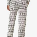 Tommy John second skin pj set in coconut milk/vintage holiday sweater size small Black Photo 3