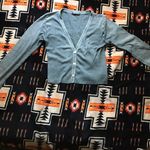 Sparkly cropped cardigan, glitter cardigan, silver cardigan Size XS Photo 2