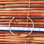 Banana Republic  thin brass bangle cuff bracelet glass stones Photo 4