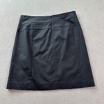 Banana Republic  Skirt 4 Womens Black A-Line Stretch Tailored Knee Career Office Photo 1