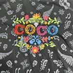 Disney Parks Coco Embroidered Black Short Sleeve T Shirt Day Of The Dead Large Photo 2