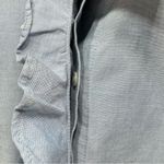 Talbots Blue Chambray Button Front Ruffle Tailored Collared Cotton Shirt Sz 10 Photo 10