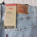 Levi's Light Wash Classic Straight Mid Rise Stretch Denim Womens Jeans Size 4 Photo 5