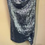 Urban Outfitters UO A-List Sequin Baby Blue Cowl Neck Line Mini Dress Size XS Photo 10