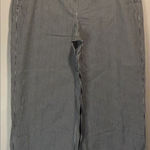 Talbots - The Deck Pant Striped Wide Leg Crop Nautical Vacation Pants- Size 8 Photo 0