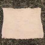 White Smocked Tube Top Size M Photo 0