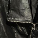 Lulus Vegan Leather Black Moto Style Jacket Photo 2