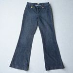 Cache Y2K Jeans Sz 6 Wide Leg Flare Low Rise Med Wash Skater Casual Baggy Photo 1