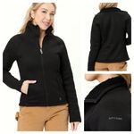 Spyder Stella Sherpa Lined Jacket Size Medium Black Midweight Full Zip Photo 1