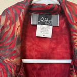 Vintage Slinky Brand Women’s Red Zebra Striped Metallic Retro Blazer Cardigan M Size M Photo 11