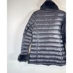 Via Spiga Womens Jacket Black Down Waterfowl Puffer Full Zip Quilted Outdoor XS Photo 7