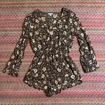 Amuse Society  FALL FLORAL ROMPER LONG SLEEVE Photo 0