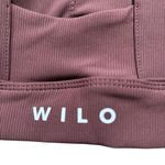 WILO Ribbed Sports Bra in Chocolate Brown Activewear Size XS Photo 2