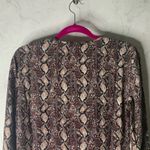 Equipment  Bonnie snake print long sleeve shift dress Photo 5