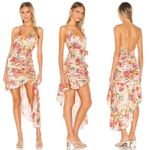 For Love & Lemons Versilla Floral Satin Hi-Lo Dress XS NWT Photo 14