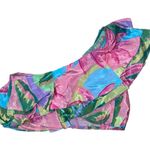 Farm Rio  NWT Beach Vibe Multicolor Top blue pink green ruffle women’s size L Photo 4