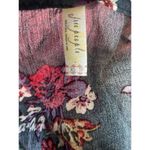 Free People  Green Floral Relaxed Tunic Long Sleeve Blouse Women’s‎ Shirt XS Photo 4