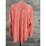 Cato Surplice Blouse Top Womens 22/24 V Neck Sequin Lace Tafetta Crinkle Pink Photo 2