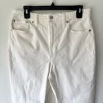 Madewell White The Perfect Vintage Jean Straight Leg High Waist Travel Beach Photo 1