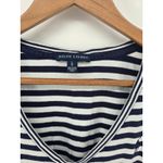 Ralph Lauren  Womens Striped V Neck Short Sleeve Polo Shirt Top Size Large Photo 2