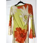 ASOS Yellow Floral Angel Sleeve Midaxi Bodycon Dress Size Small 4/6 Photo 6