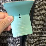 Ming Wang  Heritage Fit Cardigan Size PL Navy Blue & White Sweater Coastal NWT Photo 6