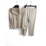 Macy's Roudelain Long Sleeve Ribbed Velour Pajama Set Goat Size L Soft Cozy Photo 1